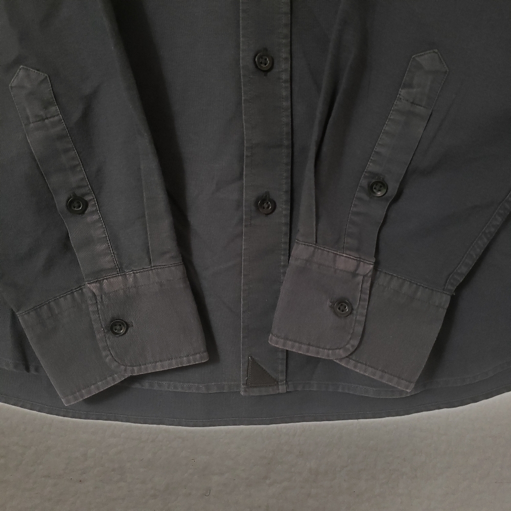 Untickit Solid Black Long Sleeve Button Front Shi… - image 2